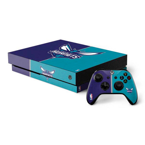 NBA Charlotte Hornets Canvas Xbox One X Bundle Skin