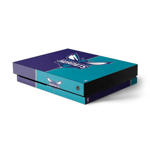 NBA Charlotte Hornets Canvas Xbox One X Console Skin