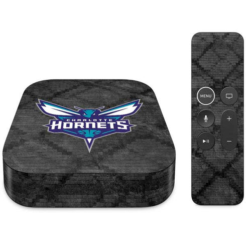 NBA Charlotte Hornets Dark Rust Apple TV Skin
