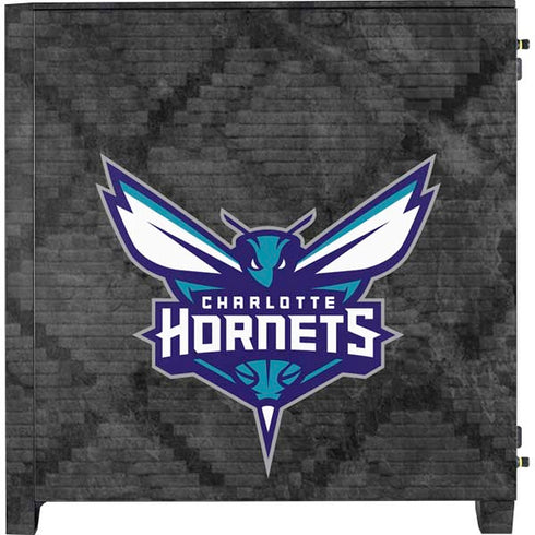 NBA Charlotte Hornets Dark Rust Corsair 4000D Tempered Glass Mid-Tower ATX Case Skin