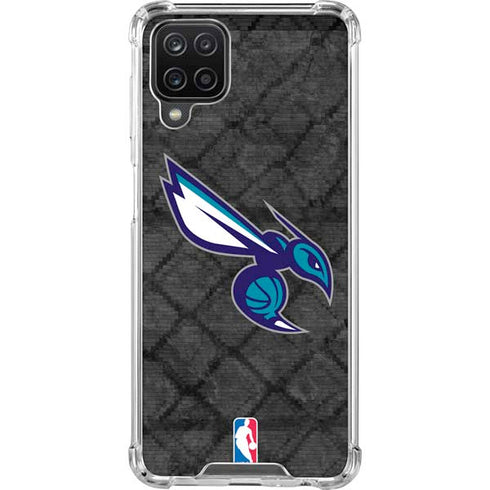 NBA Charlotte Hornets Dark Rust Galaxy A12 Clear Case