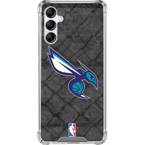 NBA Charlotte Hornets Dark Rust Galaxy A14 5G Clear Case