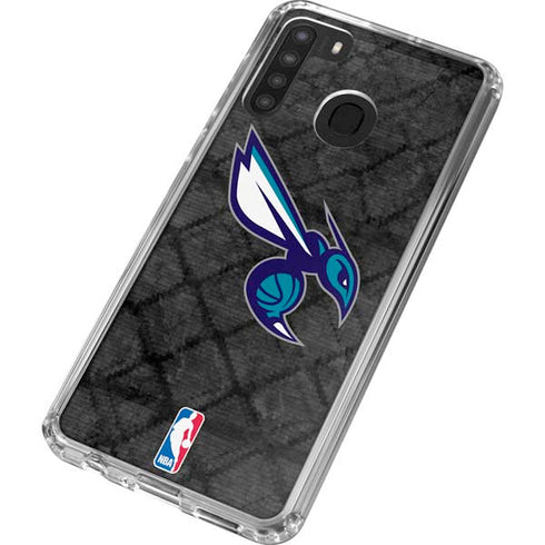 NBA Charlotte Hornets Dark Rust Galaxy A21 Clear Case