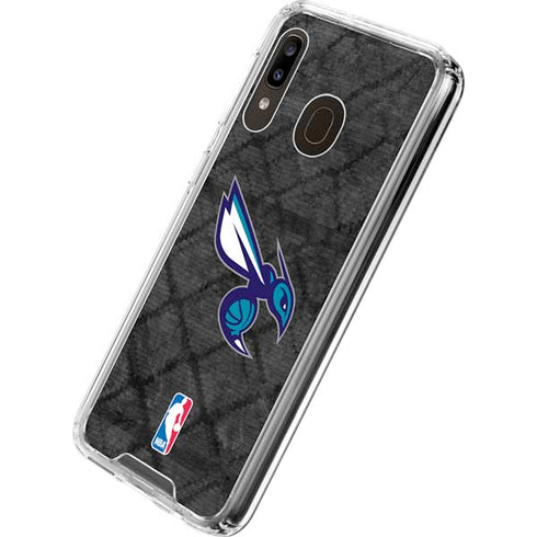 NBA Charlotte Hornets Dark Rust Galaxy A30 Clear Case