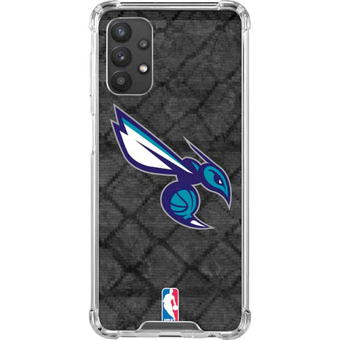 NBA Charlotte Hornets Dark Rust Galaxy A32 5G Clear Case