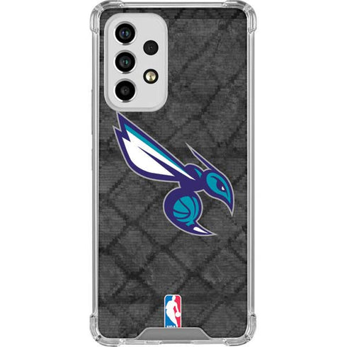 NBA Charlotte Hornets Dark Rust Galaxy A53 5G Clear Case