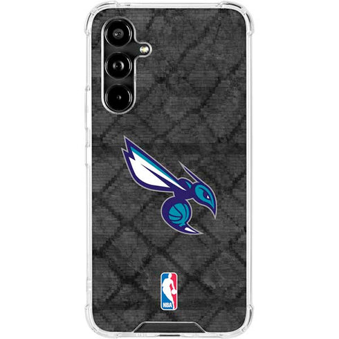 NBA Charlotte Hornets Dark Rust Galaxy A54 5G Clear Case