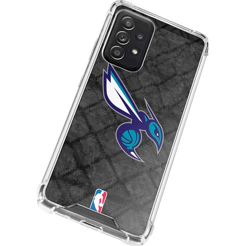 NBA Charlotte Hornets Dark Rust Galaxy A72 5G Clear Case