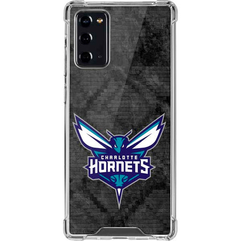 NBA Charlotte Hornets Dark Rust Galaxy Note20 5G Clear Case