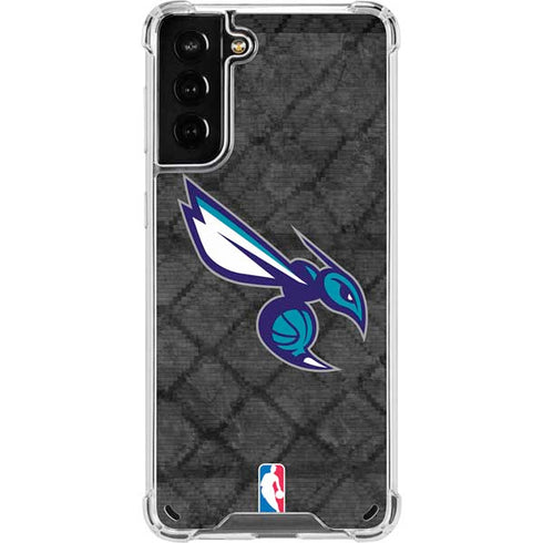 NBA Charlotte Hornets Dark Rust Galaxy S21 Plus 5G Clear Case