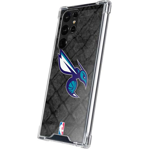 NBA Charlotte Hornets Dark Rust Galaxy S22 Ultra Clear Case