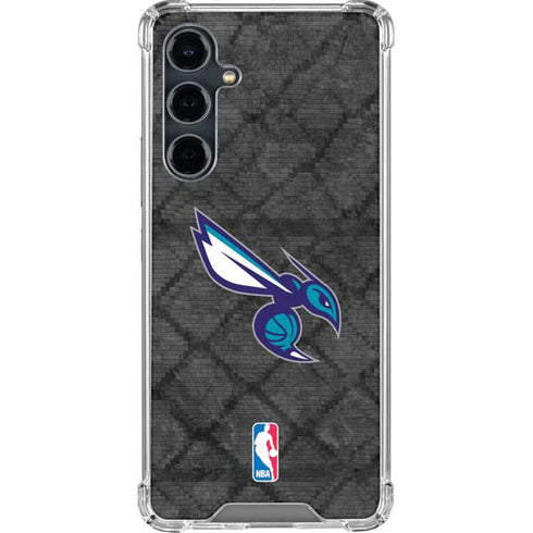 NBA Charlotte Hornets Dark Rust Galaxy S23 FE Clear Case