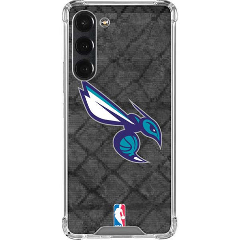 NBA Charlotte Hornets Dark Rust Galaxy S23 Plus Clear Case