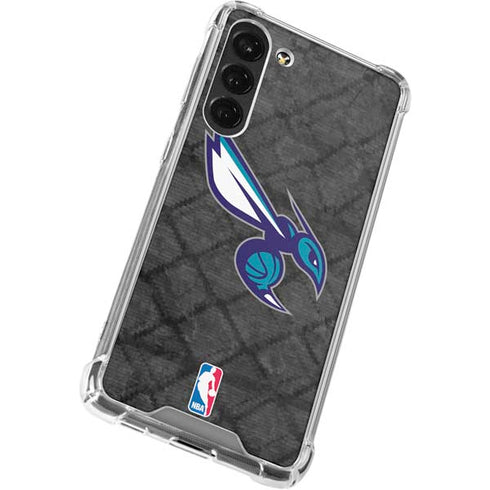 NBA Charlotte Hornets Dark Rust Galaxy S23 Plus Clear Case