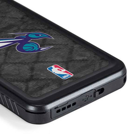 NBA Charlotte Hornets Dark Rust Galaxy S23 Waterproof Case