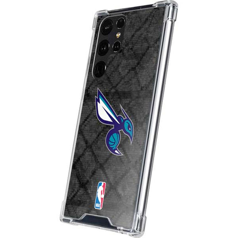 NBA Charlotte Hornets Dark Rust Galaxy S24 Ultra Clear Case