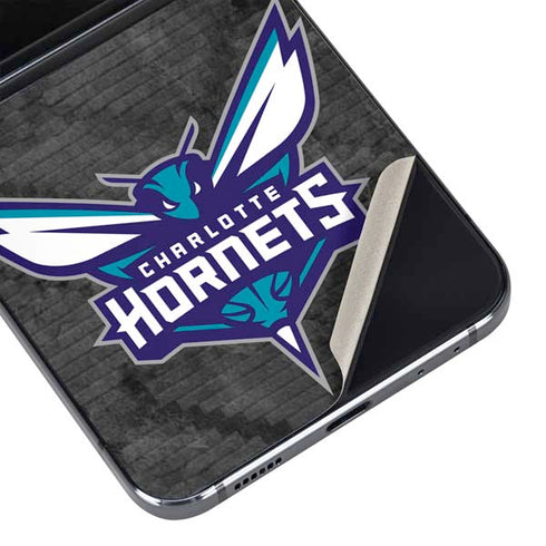 NBA Charlotte Hornets Dark Rust Galaxy Z Flip5 5G Skin