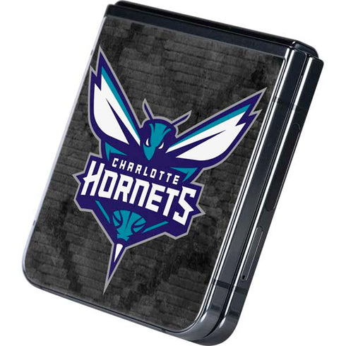 NBA Charlotte Hornets Dark Rust Galaxy Z Flip5 5G Skin