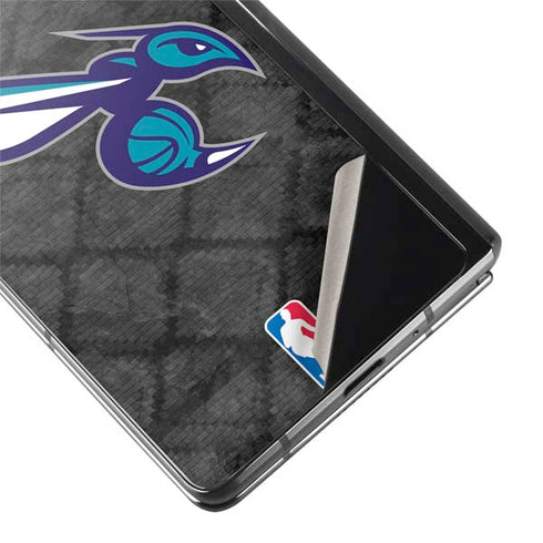 NBA Charlotte Hornets Dark Rust Galaxy Z Fold2 5G Skin