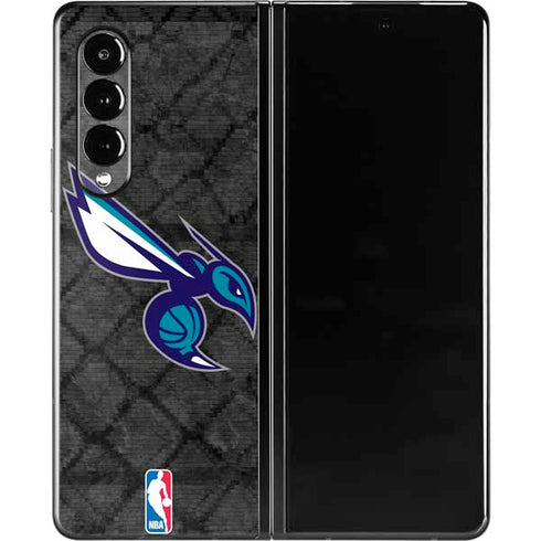 NBA Charlotte Hornets Dark Rust Galaxy Z Fold3 5G Skin