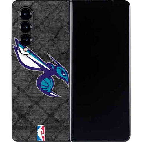 NBA Charlotte Hornets Dark Rust Galaxy Z Fold4 5G Skin