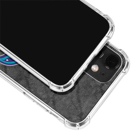 NBA Charlotte Hornets Dark Rust iPhone 12 Clear Case