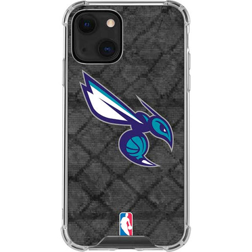 NBA Charlotte Hornets Dark Rust iPhone 13 Mini Clear Case