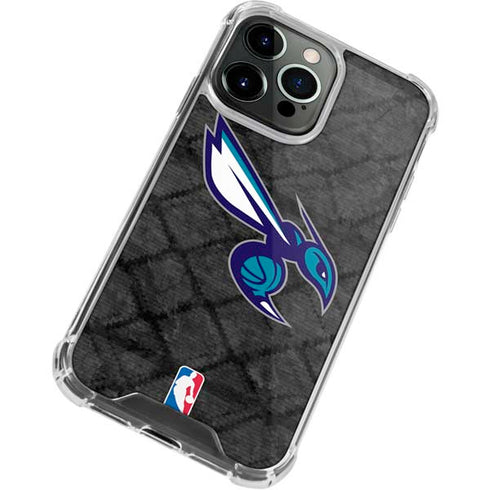 NBA Charlotte Hornets Dark Rust iPhone 13 Pro Clear Case