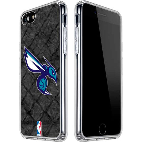 NBA Charlotte Hornets Dark Rust iPhone SE (2nd & 3rd Gen) Clear Case