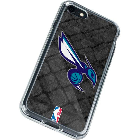 NBA Charlotte Hornets Dark Rust iPhone SE (2nd & 3rd Gen) Clear Case