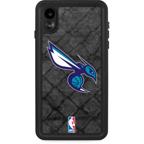 NBA Charlotte Hornets Dark Rust iPhone XR Waterproof Case