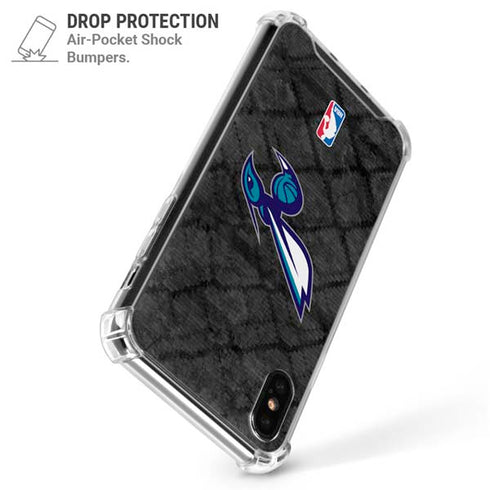 NBA Charlotte Hornets Dark Rust iPhone XS Max Clear Case