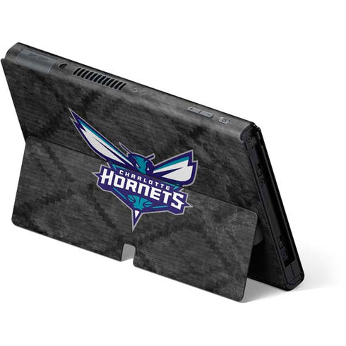 NBA Charlotte Hornets Dark Rust Nintendo Switch OLED (2021) Skin