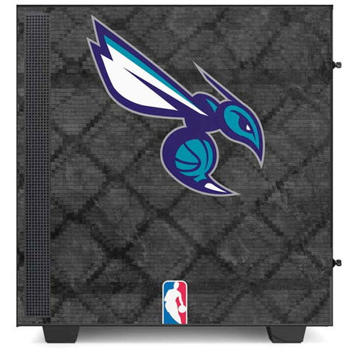 NBA Charlotte Hornets Dark Rust NZXT H510 Compact ATX Mid-Tower Case Skin