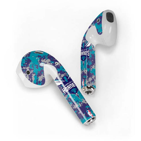 NBA Charlotte Hornets Digi Camo Apple AirPods Skin