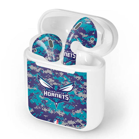 NBA Charlotte Hornets Digi Camo Apple AirPods Skin