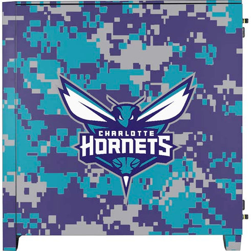NBA Charlotte Hornets Digi Camo Corsair 4000D Tempered Glass Mid-Tower ATX Case Skin