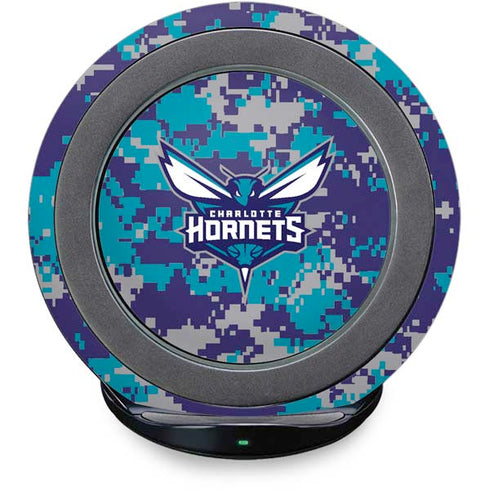 NBA Charlotte Hornets Digi Camo Fast Charge Wireless Charging Stand Skin