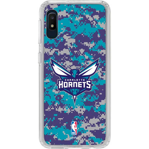 NBA Charlotte Hornets Digi Camo Galaxy A10e Clear Case