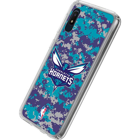 NBA Charlotte Hornets Digi Camo Galaxy A10e Clear Case