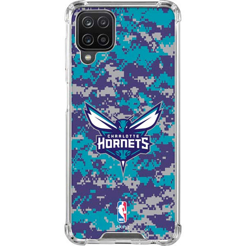 NBA Charlotte Hornets Digi Camo Galaxy A12 Clear Case
