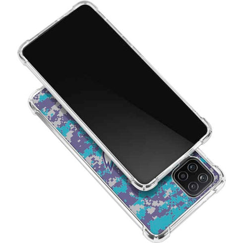 NBA Charlotte Hornets Digi Camo Galaxy A12 Clear Case