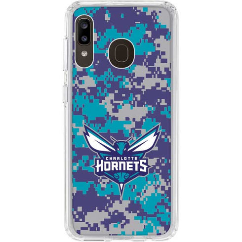 NBA Charlotte Hornets Digi Camo Galaxy A20 Clear Case