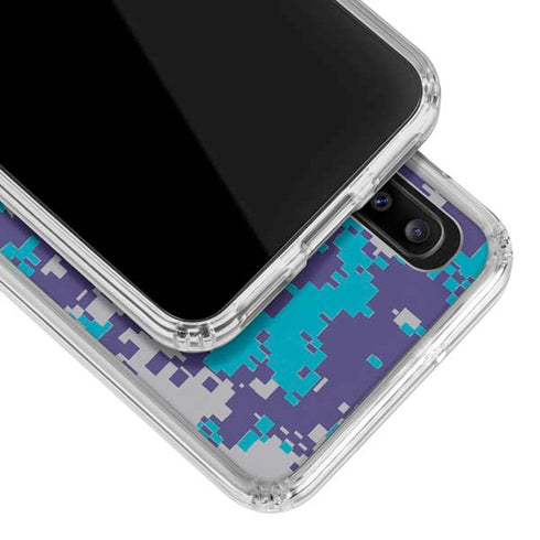 NBA Charlotte Hornets Digi Camo Galaxy A20 Clear Case