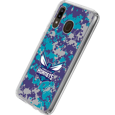 NBA Charlotte Hornets Digi Camo Galaxy A20 Clear Case