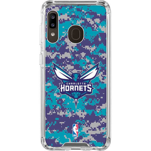 NBA Charlotte Hornets Digi Camo Galaxy A30 Clear Case