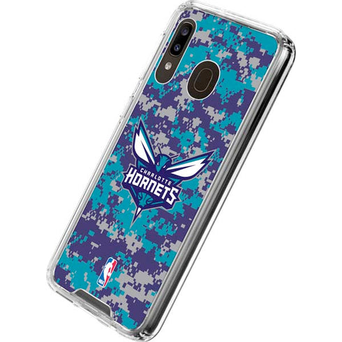 NBA Charlotte Hornets Digi Camo Galaxy A30 Clear Case