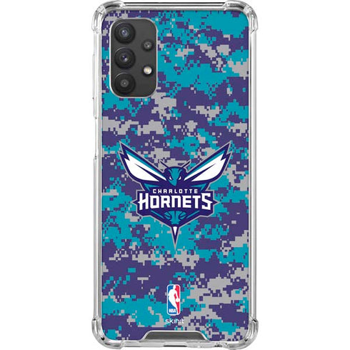 NBA Charlotte Hornets Digi Camo Galaxy A32 5G Clear Case