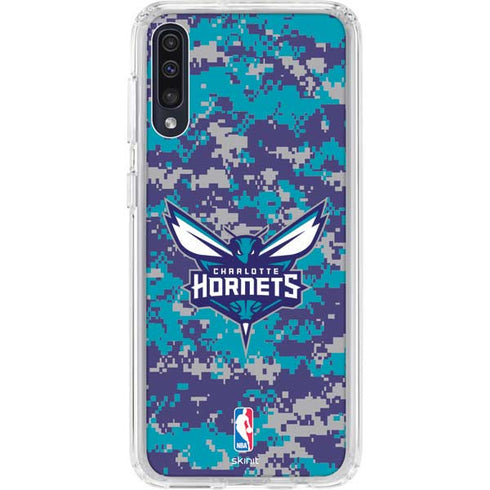 NBA Charlotte Hornets Digi Camo Galaxy A50 Clear Case