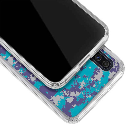 NBA Charlotte Hornets Digi Camo Galaxy A50 Clear Case